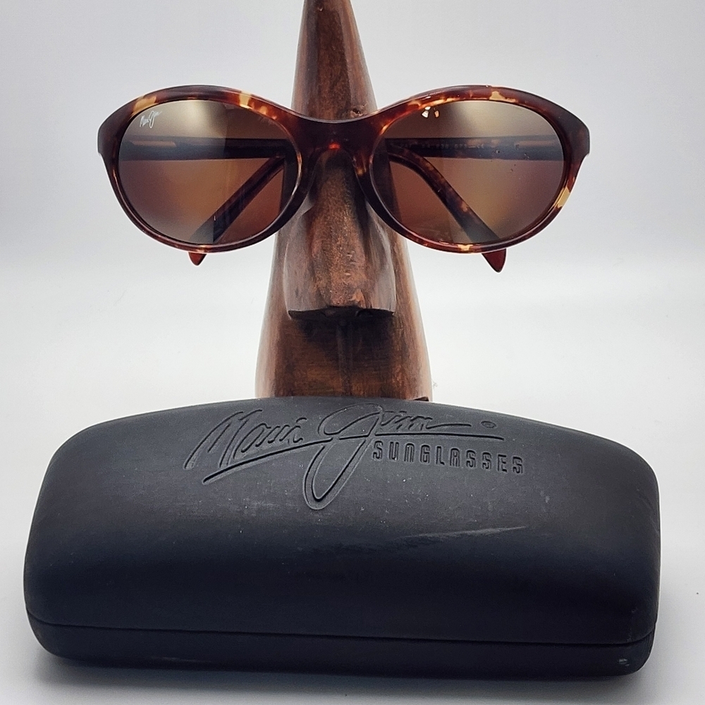Maui Jim Polarized Tortoiseshell Sunglasses & Case